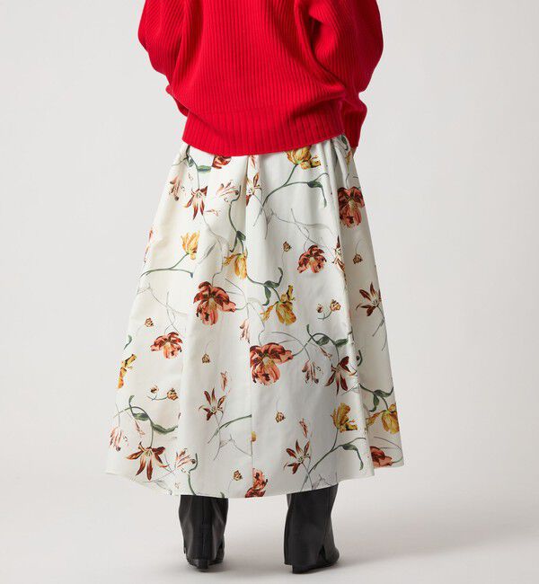 EMMEL REFINES「＜EMMEL REFINES＞EM ミディアムフラワープリント ボリューム スカート」|スカート|