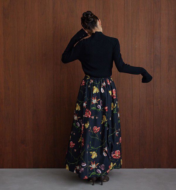 EMMEL REFINES「＜EMMEL REFINES＞EM ミディアムフラワープリント ボリューム スカート」|スカート|