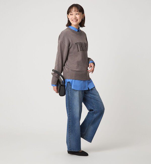 UNITED ARROWS green label relaxing「ロゴ ニット プルオーバー ウォッシャブル」|ニット・セーター|