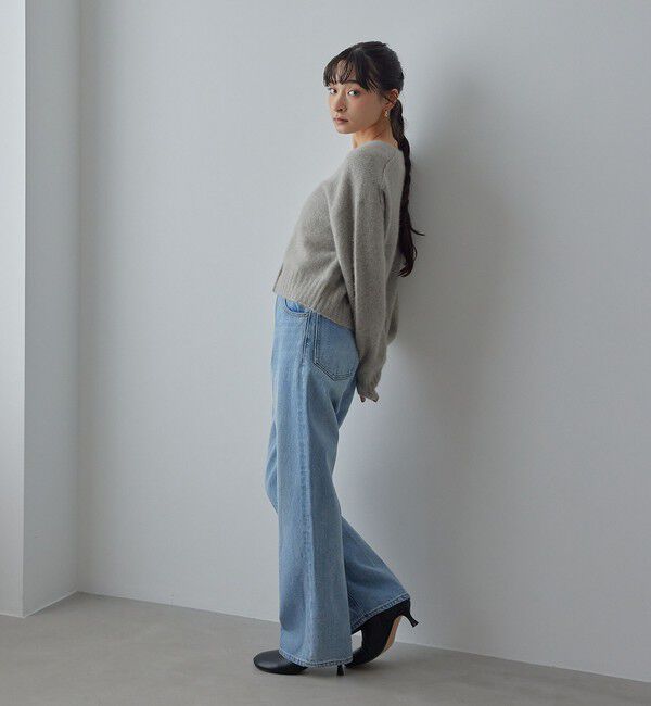 EMMEL REFINES「＜EMMEL REFINES＞EM FOX/W/CA Vネック カーディガン」|カーディガン|