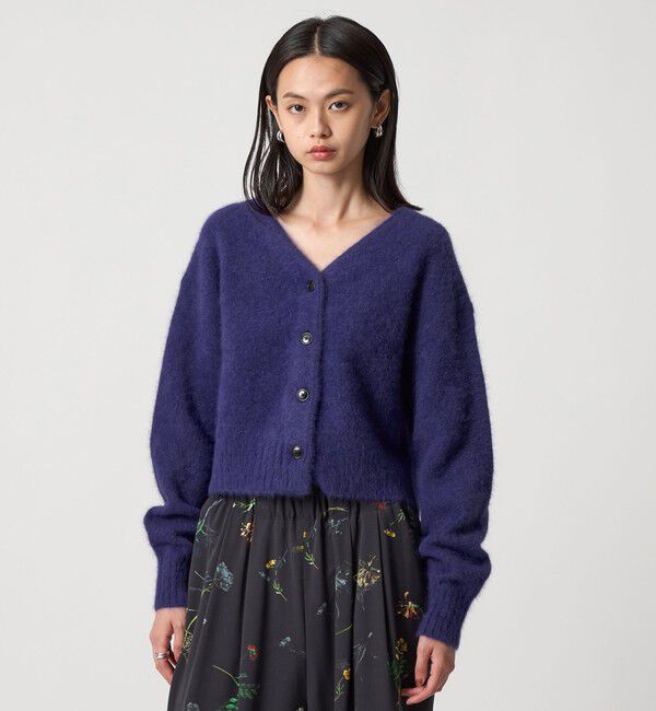 EMMEL REFINES「＜EMMEL REFINES＞EM FOX/W/CA Vネック カーディガン」|カーディガン|