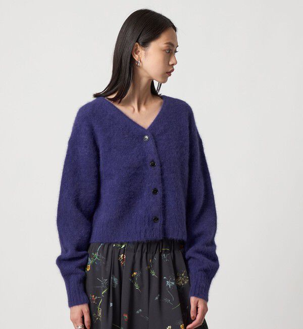 EMMEL REFINES「＜EMMEL REFINES＞EM FOX/W/CA Vネック カーディガン」|カーディガン|