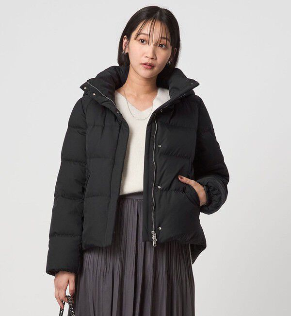 UNITED ARROWS green label relaxing「フード ショート ダウン」|ダウン|BLACK