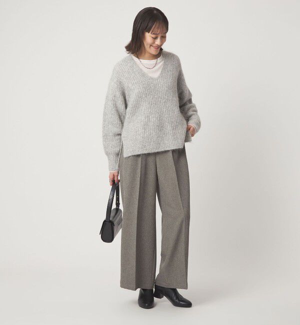 UNITED ARROWS green label relaxing「メランジ ツイル ワイド パンツ マシンウォッシャブル」|その他|