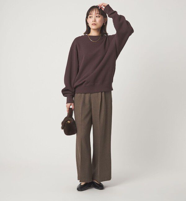 UNITED ARROWS green label relaxing「メランジ ツイル ワイド パンツ マシンウォッシャブル」|その他|