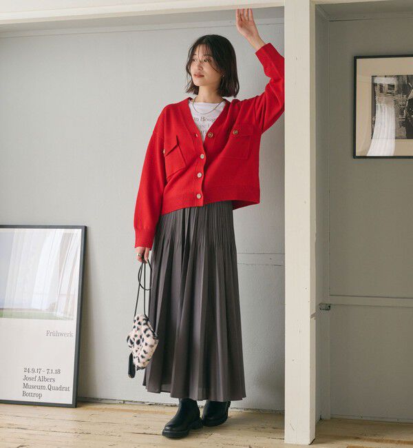 UNITED ARROWS green label relaxing「【WEB限定】＜at ease＞ダブルポケット ニット カーディガン」|カーディガン|