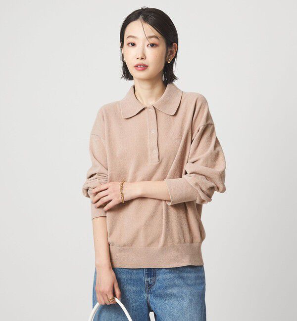 UNITED ARROWS green label relaxing「モールヤーン ポロニット プルオーバー ウォッシャブル」|ニット・セーター|