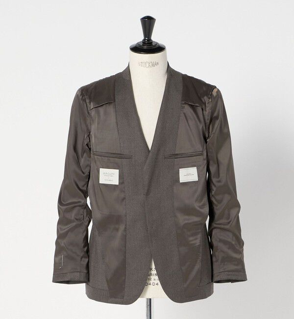 UNITED ARROWS green label relaxing「GLR CLOTH フラノ無地 2B RG ジャケット -ストレッチ-」|テーラードジャケット|
