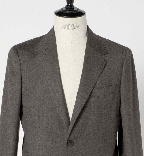 UNITED ARROWS green label relaxing「GLR CLOTH フラノ無地 2B RG ジャケット -ストレッチ-」|テーラードジャケット|