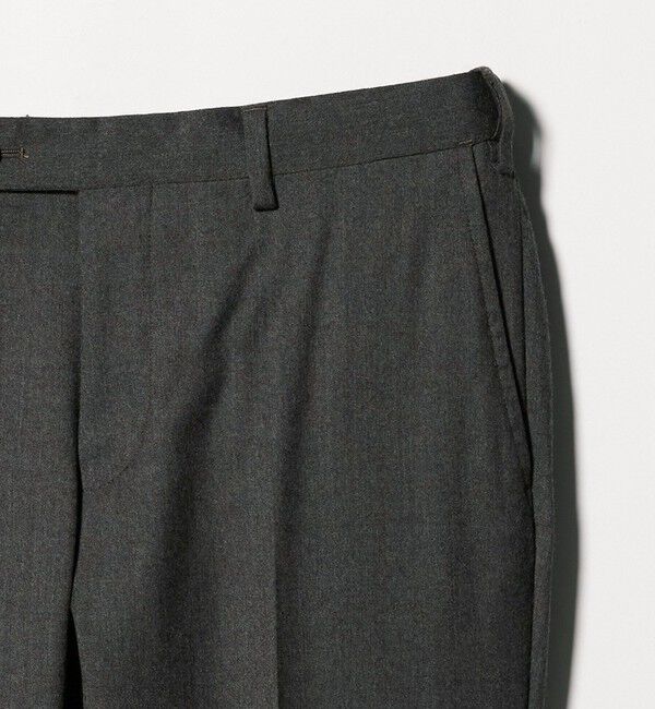 UNITED ARROWS green label relaxing「GLR CLOTH フラノ無地 アジャスター NP スラックス -ストレッチ-」|スラックス|