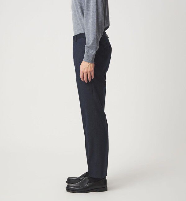 UNITED ARROWS green label relaxing「GLR CLOTH フラノ無地 アジャスター NP スラックス -ストレッチ-」|スラックス|