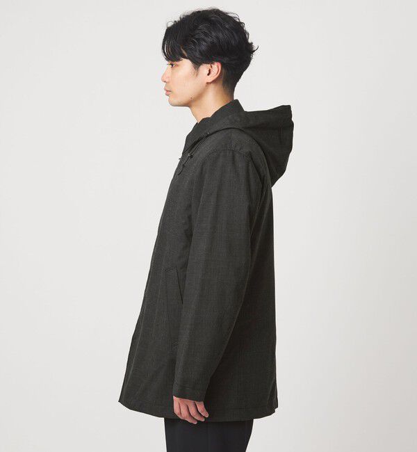 UNITED ARROWS green label relaxing「ルミレットウール TAION フード バルカラーコート -撥水-」|ステンカラーコート|