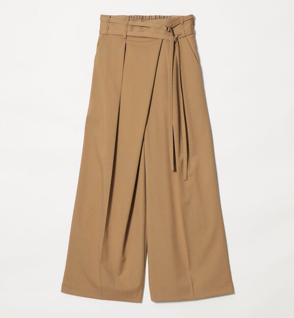 EMMEL REFINES「＜EMMEL REFINES＞EM ダブルベルト ラップライク パンツ」|チノ|