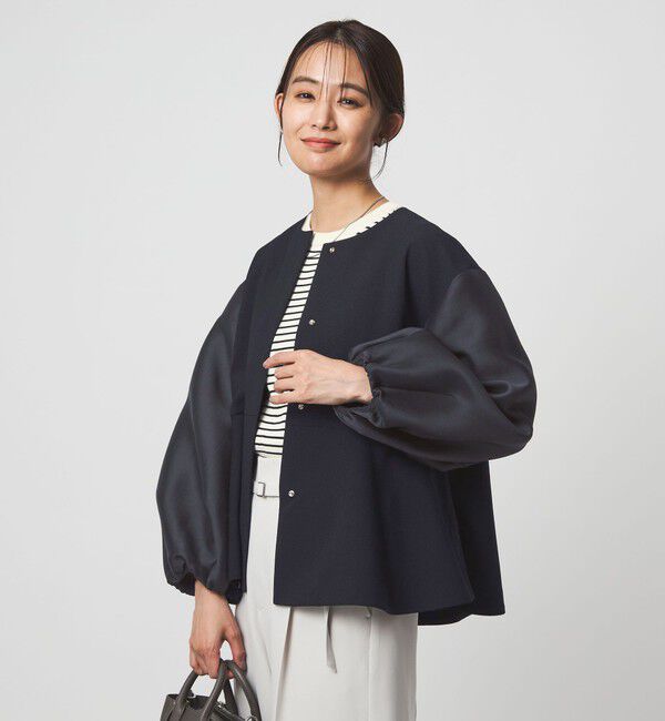 UNITED ARROWS green label relaxing「［size SHORTあり］fleurie(フルリー) フォルム ジャケット」|ノーカラージャケット|