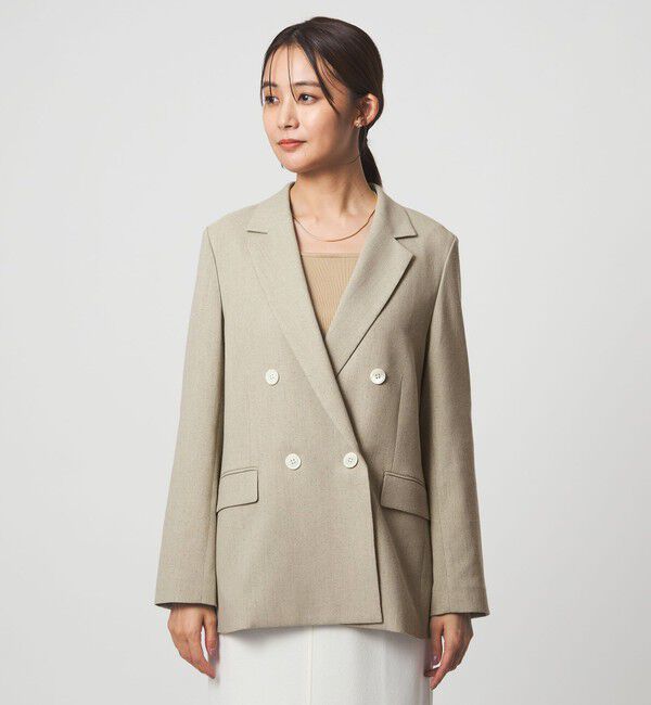 UNITED ARROWS green label relaxing「［size SHORTあり］Greed グリード メランジ ダブル ジャケット」|テーラードジャケット|