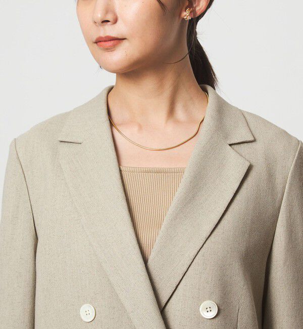 UNITED ARROWS green label relaxing「［size SHORTあり］Greed グリード メランジ ダブル ジャケット」|テーラードジャケット|