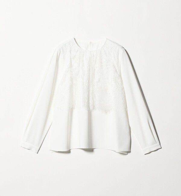 UNITED ARROWS green label relaxing「カサネ レース ブラウス」|シャツ・ブラウス|WHITE
