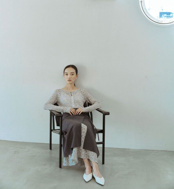 UNITED ARROWS green label relaxing「＜SEASONAL COLLECTION＞ラップ レイヤード スカート」|台形|