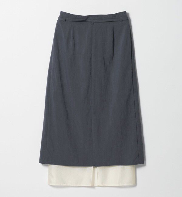 UNITED ARROWS green label relaxing「＜SEASONAL COLLECTION＞ラップ レイヤード スカート」|台形|