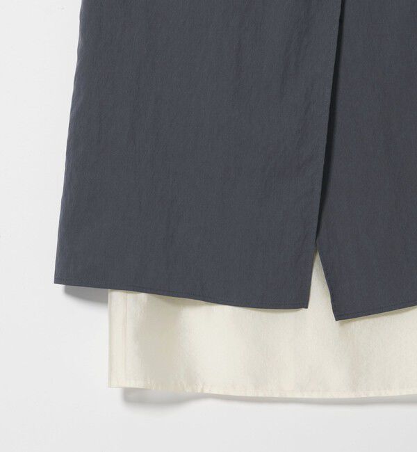 UNITED ARROWS green label relaxing「＜SEASONAL COLLECTION＞ラップ レイヤード スカート」|台形|