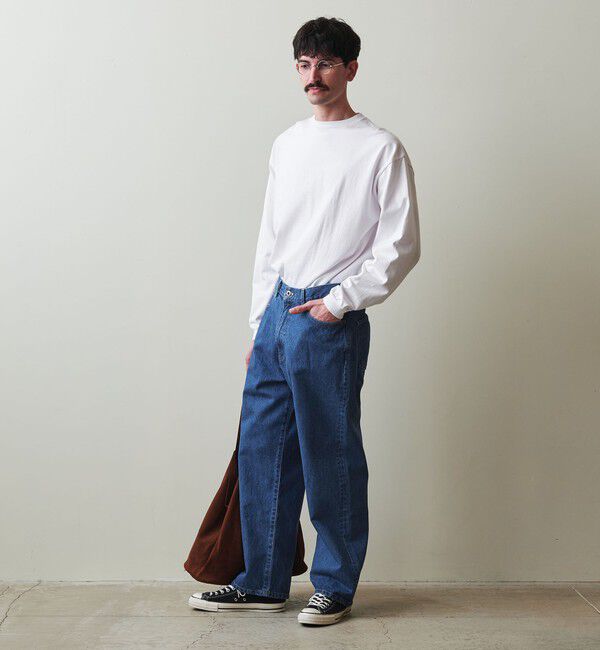 STEVEN ALAN「＜Steven Alan＞ 13.5oz デニム 5ポケット バギー テーパード パンツ」|デニム|