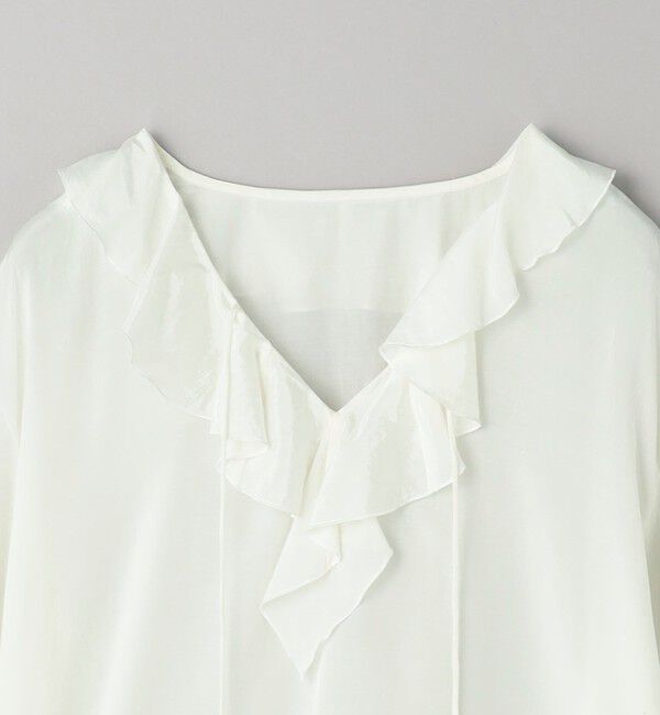 BEAUTY&YOUTH UNITED ARROWS「レーヨンコットンローン ラッフルシャツ」|シャツ・ブラウス|