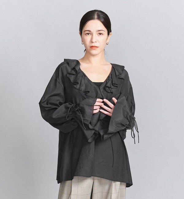 BEAUTY&YOUTH UNITED ARROWS「レーヨンコットンローン ラッフルシャツ」|シャツ・ブラウス|