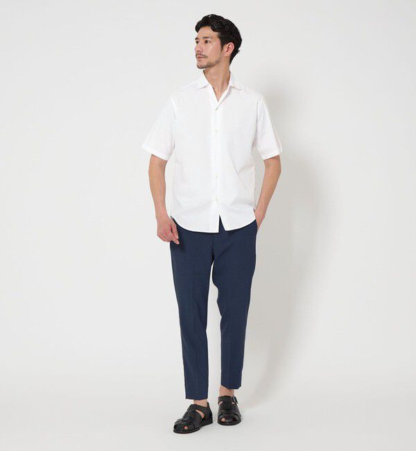 BEAUTY&YOUTH UNITED ARROWS「【WEB限定 WARDROBE SMART】コットン ワイドカラー スキッパーシャツ」|シャツ・ブラウス|