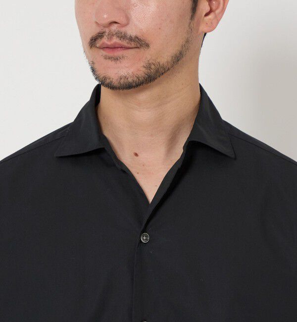 BEAUTY&YOUTH UNITED ARROWS「【WEB限定 WARDROBE SMART】コットン ワイドカラー スキッパーシャツ」|シャツ・ブラウス|