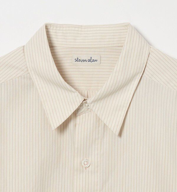 STEVEN ALAN「＜Steven Alan＞ 60 コンパクトヤーン ストライプ レギュラーカラー シャツ NARROW」|シャツ・ブラウス|