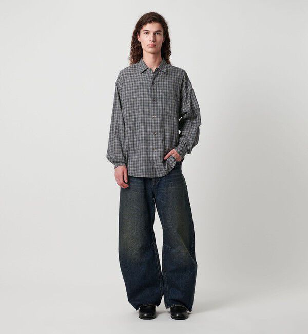 MONKEY TIME「ダブルガーゼ チェック シャツ」|シャツ・ブラウス|