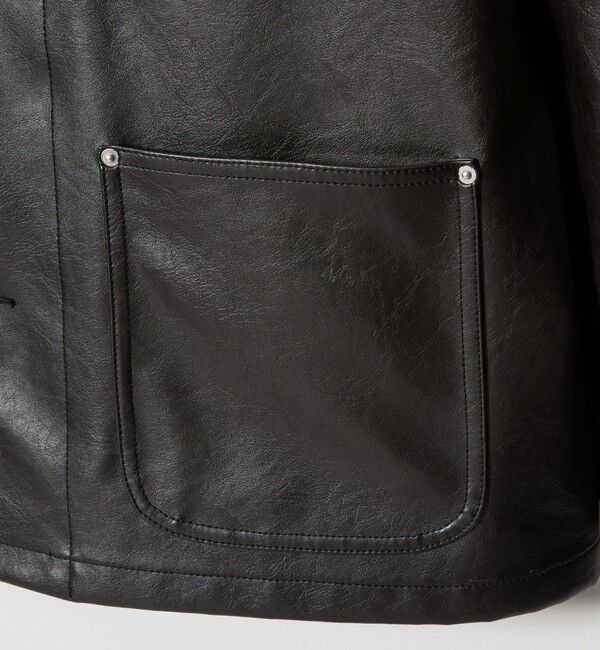 MONKEY TIME「レザーライク クロップド カバーオール」|その他|