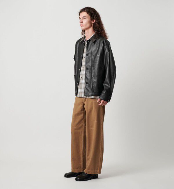 MONKEY TIME「レザーライク クロップド カバーオール」|その他|