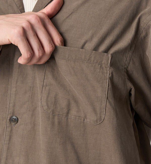 STEVEN ALAN「＜Steven Alan＞ マイクロ コーデュロイ オープンカラー オーバー シャツ」|シャツ・ブラウス|