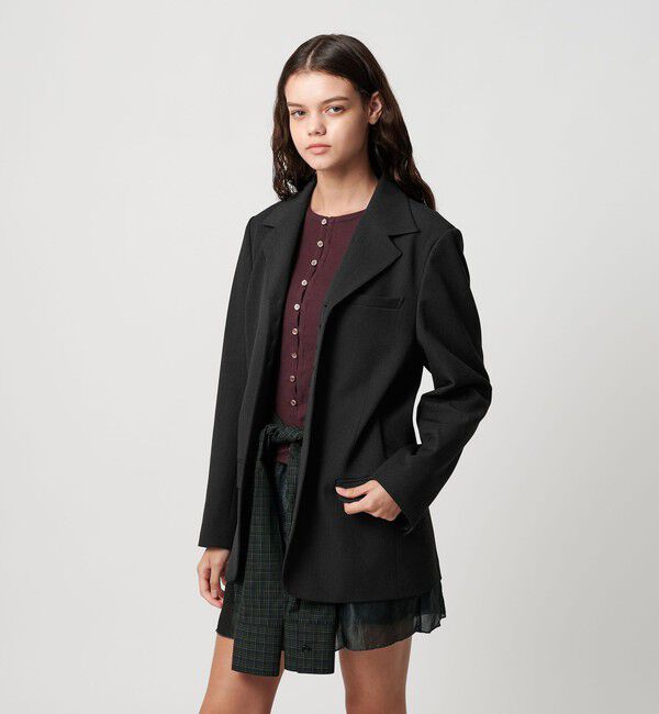 ATTISESSION「＜ATTISESSION＞タイ シャツスリーブ ジャケット 2WAY」|テーラードジャケット|