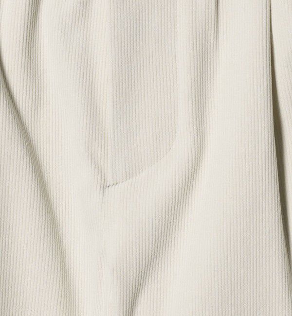 BEAUTY&YOUTH UNITED ARROWS「トリコット コーデュロイ 1プリーツ イージーパンツ NO.5 ストレッチ」|チノ|