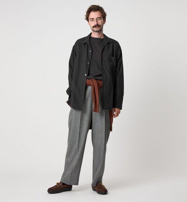 STEVEN ALAN「＜Steven Alan＞ ネル マイクロチェック オープンカラー シャツ BOX」|シャツ・ブラウス|