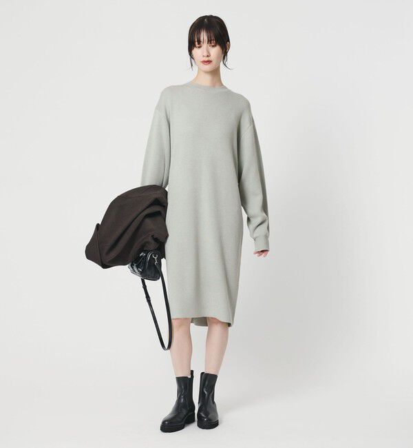 BEAUTY&YOUTH UNITED ARROWS「【WEB限定 Wardrobe DAILY MINIMAL】コクーンニットワンピース ウォッシャブル」|ワンピース|