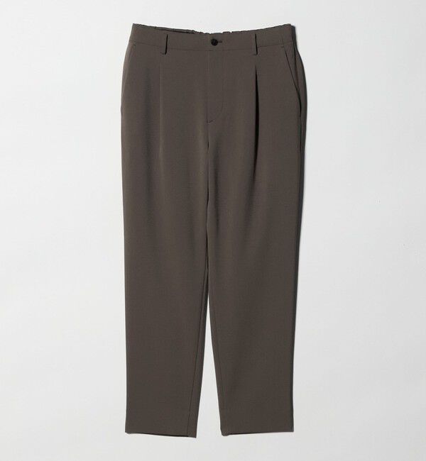 BEAUTY&YOUTH UNITED ARROWS「トリクシオン シャンブレー 1P テーパード スラックス NO.5 セットアップ対応可能」|チノ|BEIGE