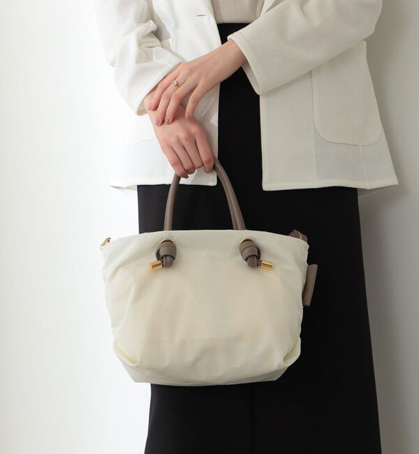 Demi-Luxe BEAMS 「VIOLAd&rsquo;ORO / BIANCA ナイロン トートバッグ S」|トートバッグ|OFF_WHITE&times;TAUPE
