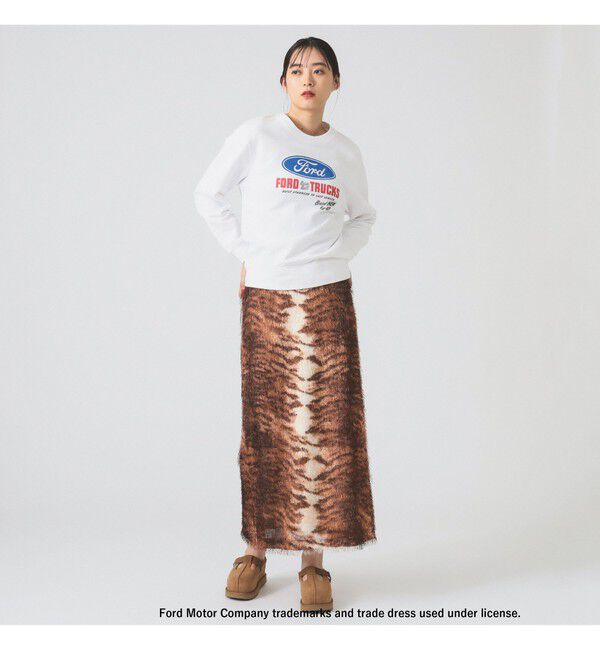 Ray BEAMS 「フリンジ ファー タイトスカート」|スカート|