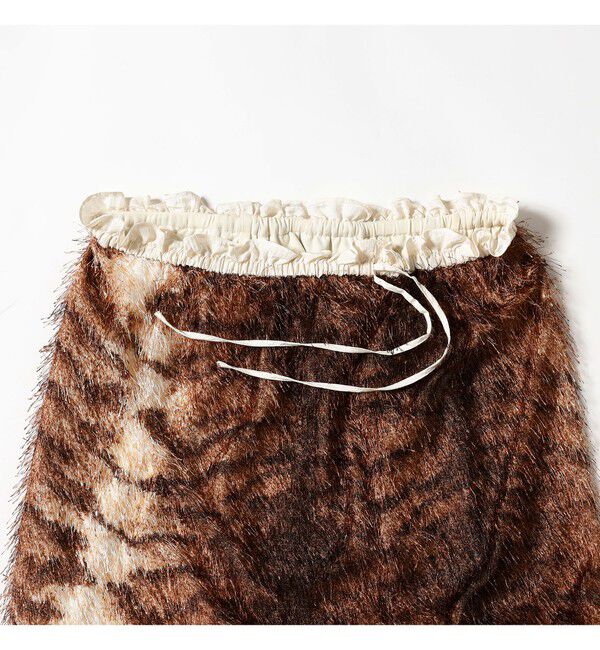 Ray BEAMS 「フリンジ ファー タイトスカート」|スカート|