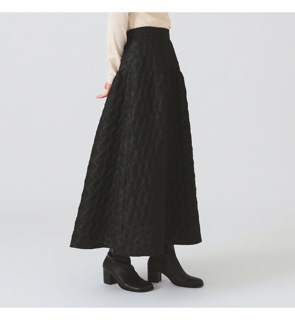 Ray BEAMS 「フラワー ジャカード フレア スカート」|スカート|