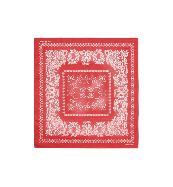 BEAMSBOY「【別注】ELEPHANT BRAND / デッドストックフェード 下鼻 バンダナ」|ハンカチ|RED
