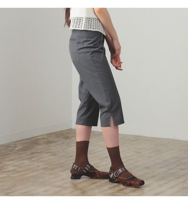 Ray BEAMS 「ストレッチ カプリ パンツ」|チノ|