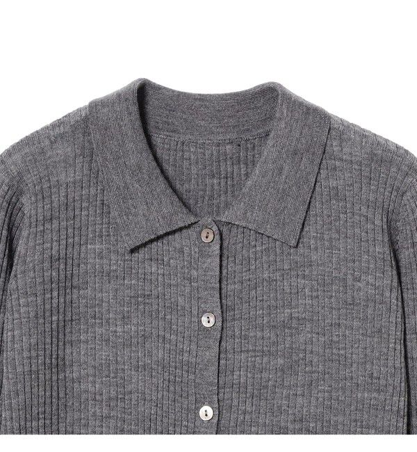 Ray BEAMS 「リブ ポロ カーディガン」|ニット・セーター|