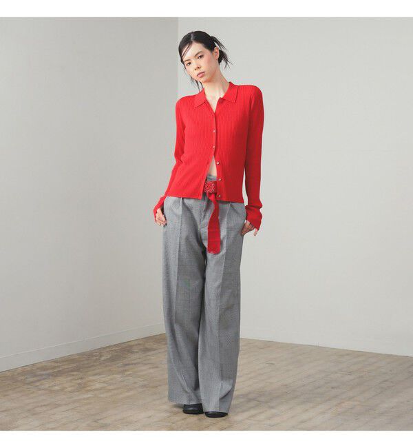 Ray BEAMS 「リブ ポロ カーディガン」|ニット・セーター|