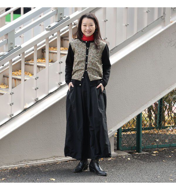 BEAMSBOY「リバティ パッチ カーディガン」|ニット・セーター|