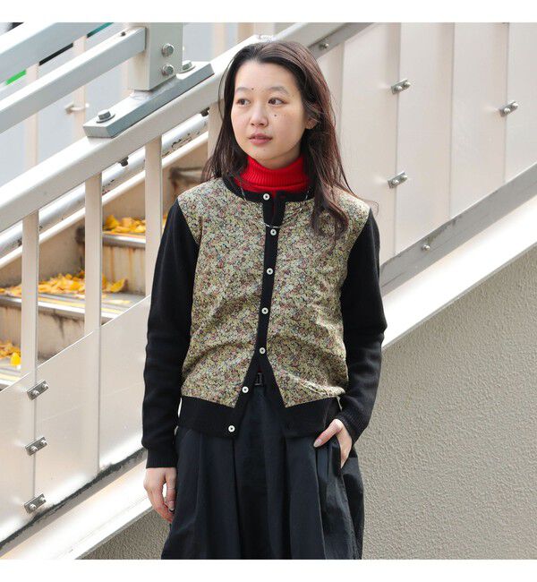 BEAMSBOY「リバティ パッチ カーディガン」|ニット・セーター|