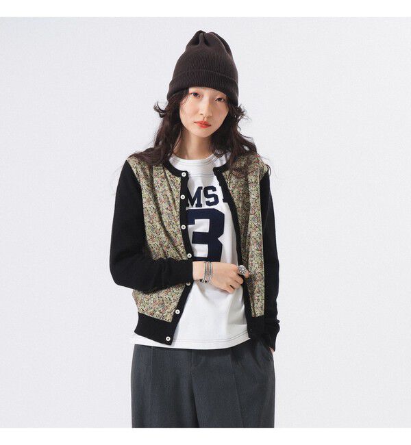 BEAMSBOY「リバティ パッチ カーディガン」|ニット・セーター|